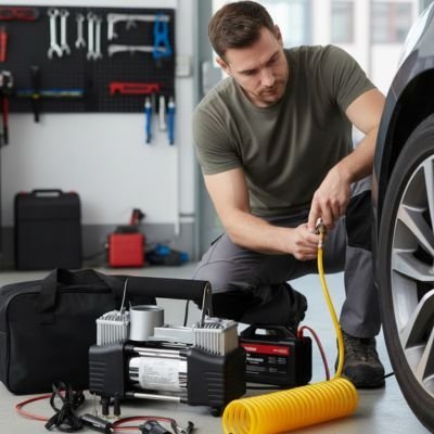 Mini compresseurhomme teeshirt vert