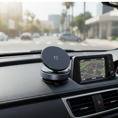 Support téléphone voiture Vue route TDB