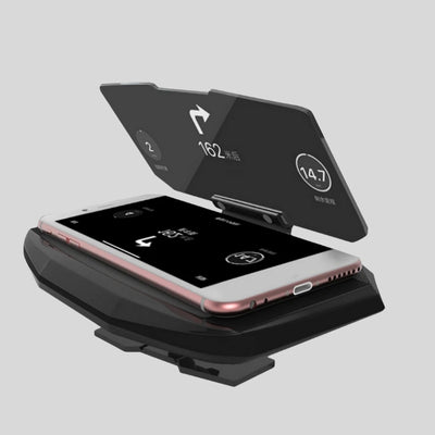 AFFICHAGE TETE HAUTE SafeViewDrive vue telephone