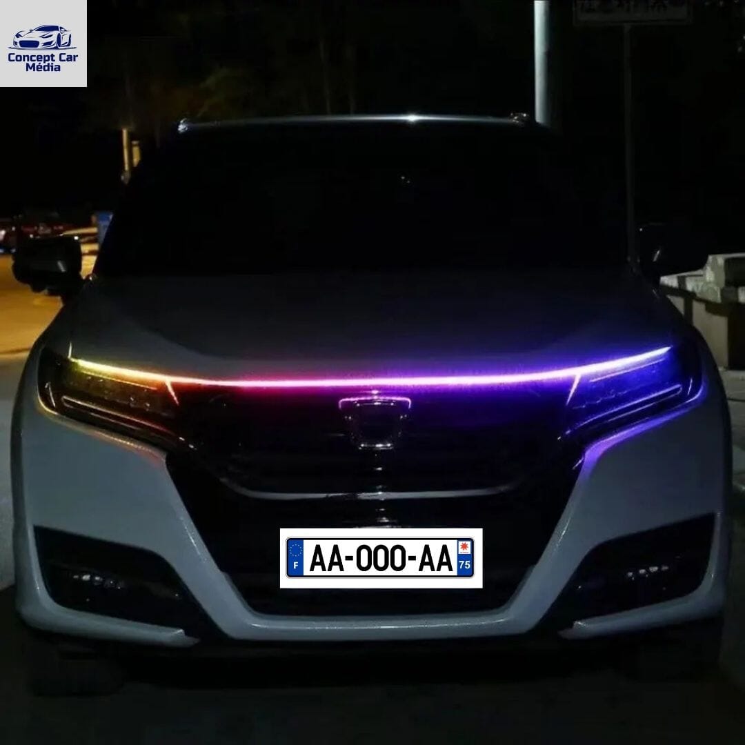 BANDE LUMINEUSE LED K2000 voiture en face