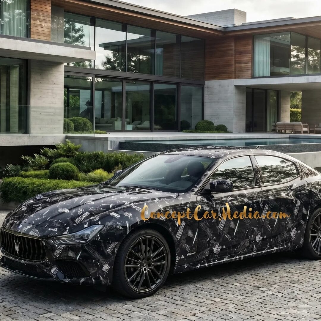 Covering Maserati Ghibli Mans09 Metallise Noir