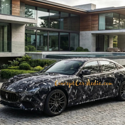 Covering Maserati Ghibli Mans09 Metallise Noir