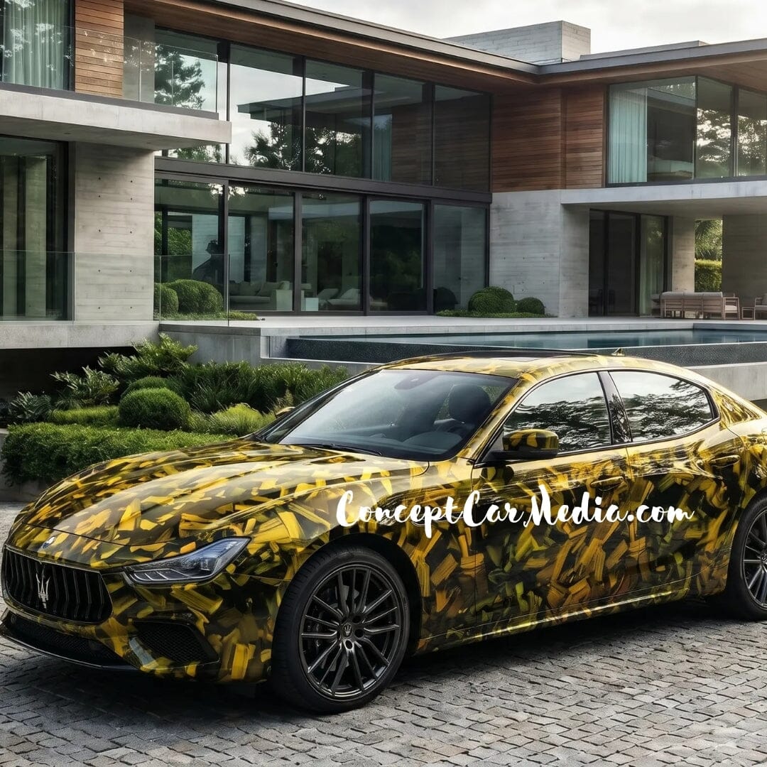 Covering Maserati Ghibli Mans09 Metallise Or