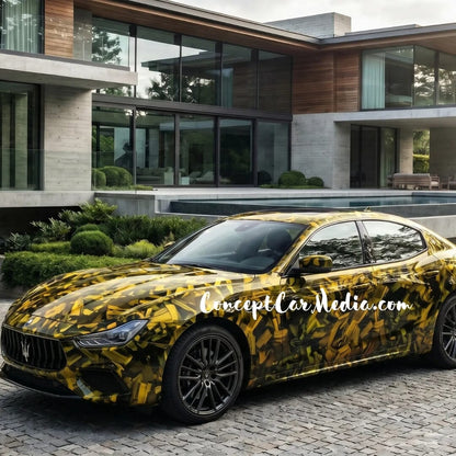 Covering Maserati Ghibli Mans09 Metallise Or
