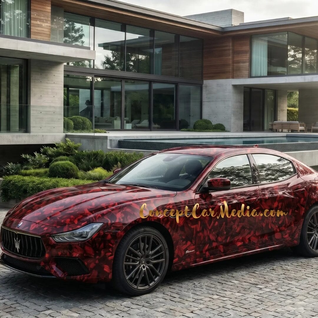 Covering Maserati Ghibli Mans09 Metallise Rouge