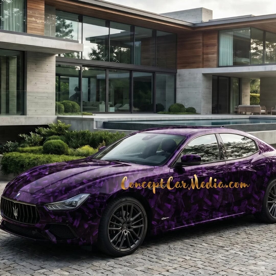 Covering Maserati Ghibli Mans09 Metallise Violet