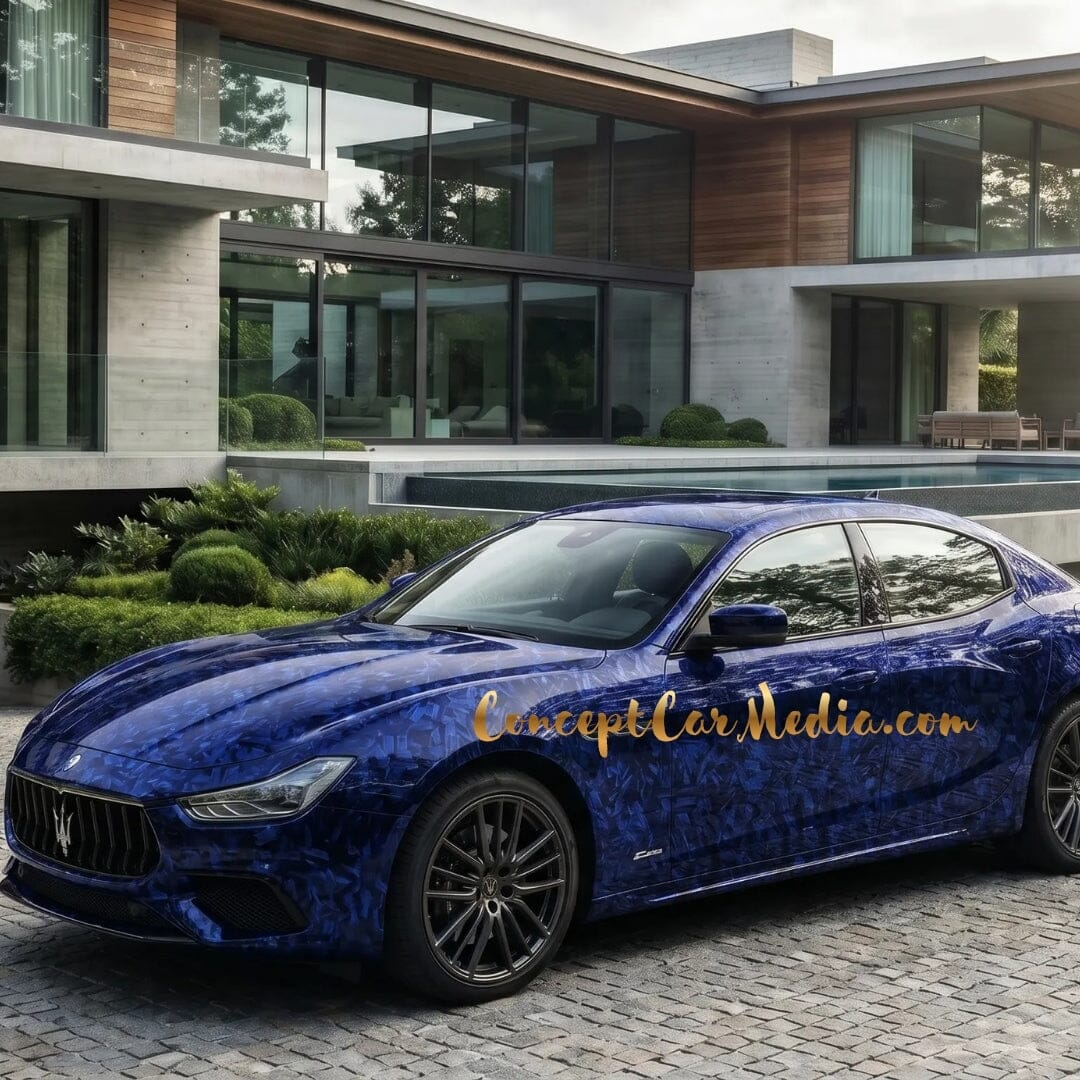 Covering Maserati Ghibli Mans09 Metallise bleu