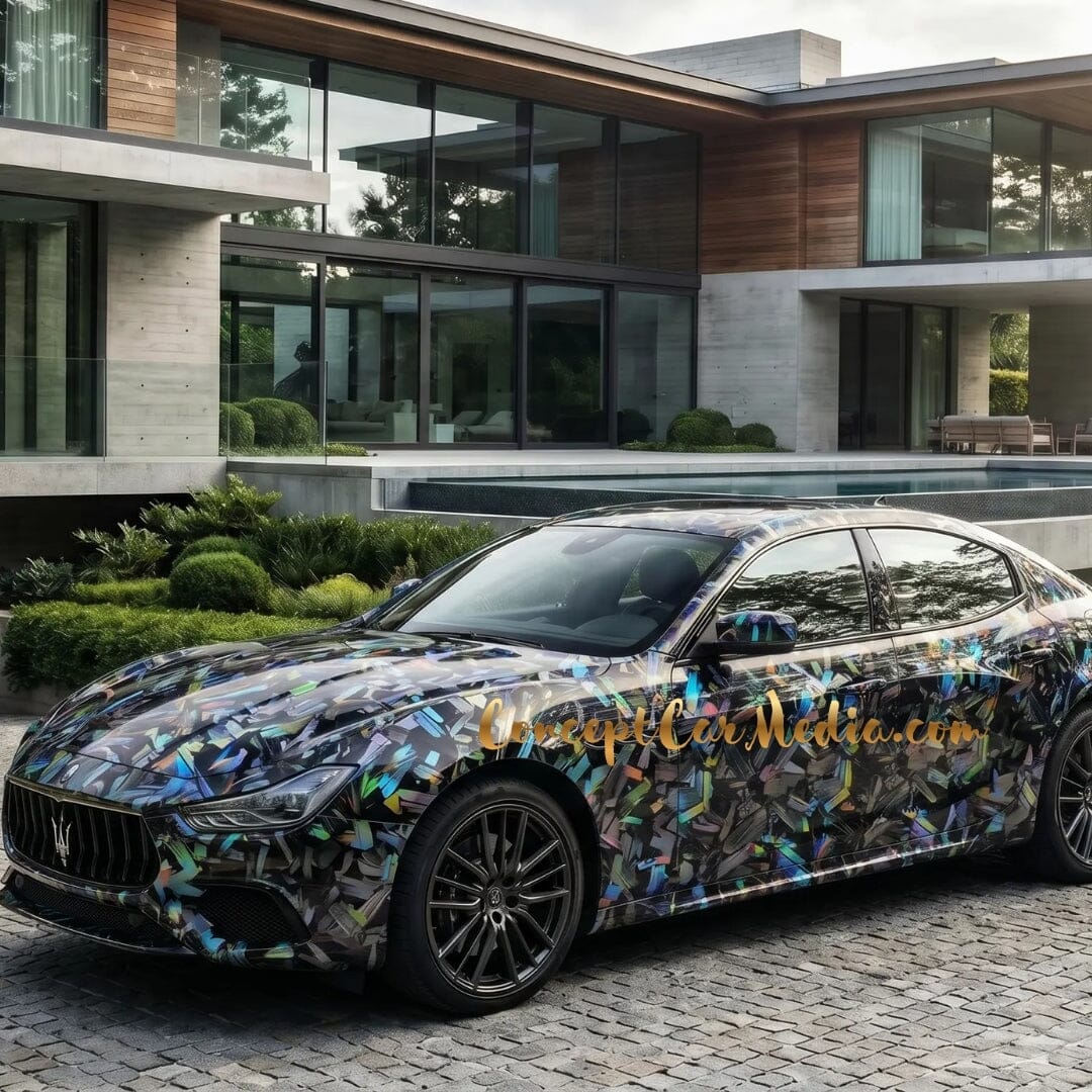 Covering Maserati Ghibli Mans09 Metallise gris reflets color