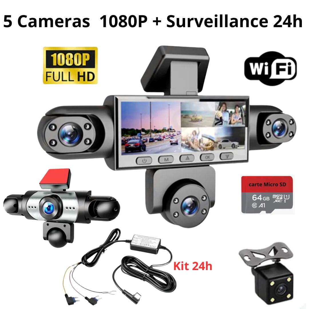 Dash5cam 5 Cameras Kit 24h