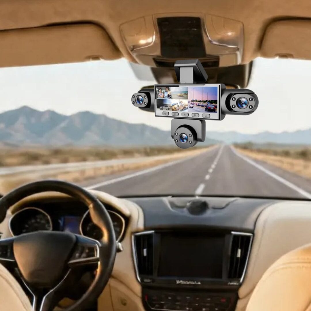 Dash5cam 5 Cameras vue route voiture luxe