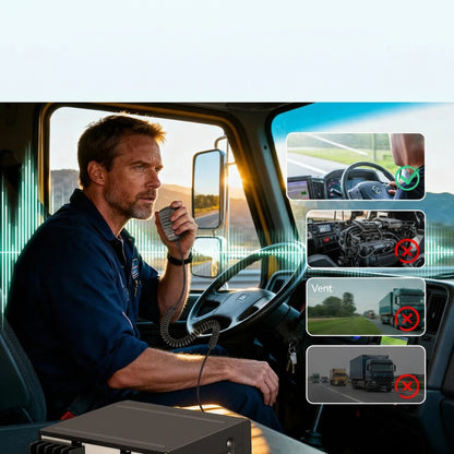 RADIO CB LONGUE PORTEE COMMANDANT chauffeur camion utilise radio