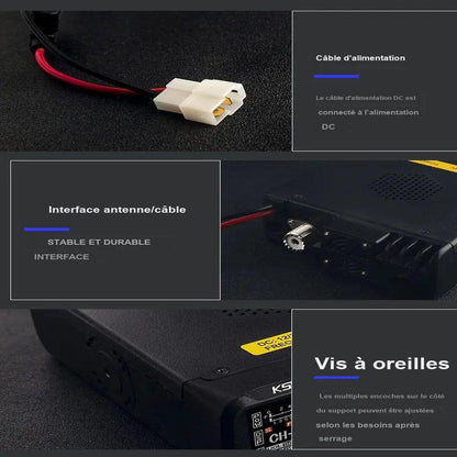 RADIOS CB CAPTAIN details connectique radio mobile fr