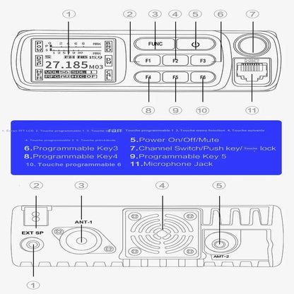 RADIOS CB CAPTAIN diagramme technique radio cb fr