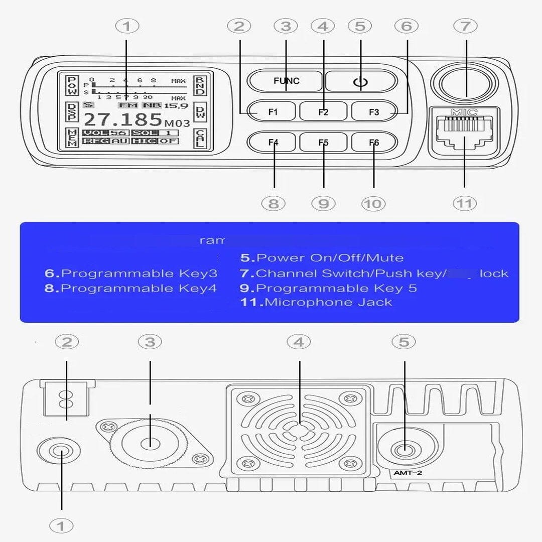 RADIOS CB CAPTAIN diagramme technique radio cb