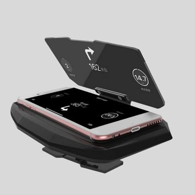 AFFICHAGE TETE HAUTE SafeViewDrive vue telephone