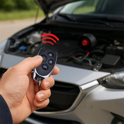 ALARME DE VOITURE sur capot auto