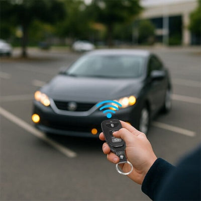 Alarme voiture bip voiture bleu