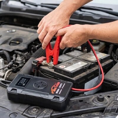 Booster de batterie rouge