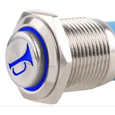 BOUTON POUSSOIR HORN bleu