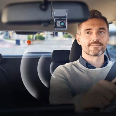 CAMÉRA POUR VOITURE | MiniDashGuard2K™ - Bleu - Concept Car Média
