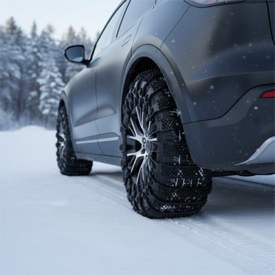 Chaine pour voiture neige roue noir