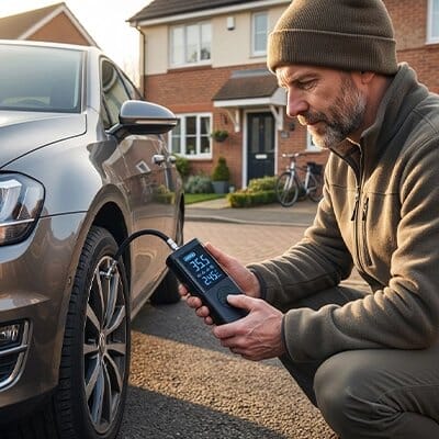 compresseur pneumatique voiture bonnet