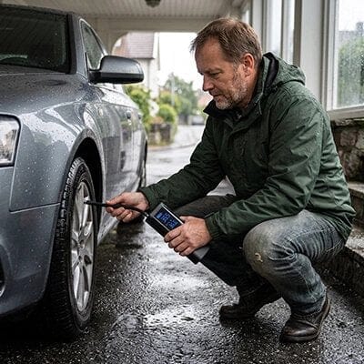 compresseur pneumatique voiture pluie