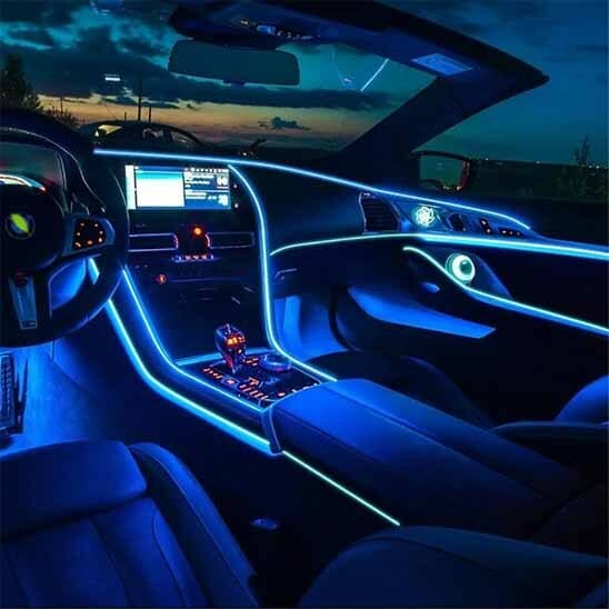 led interieur voiture blue tdb