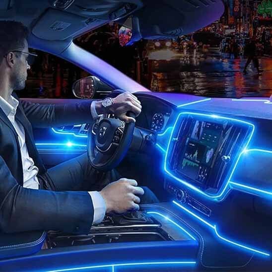led interieur voiture ice blue tdb