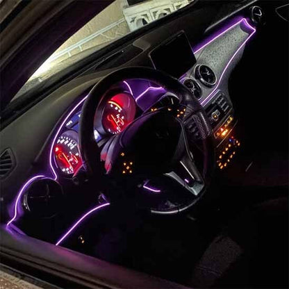 led interieur voiture violet tdb