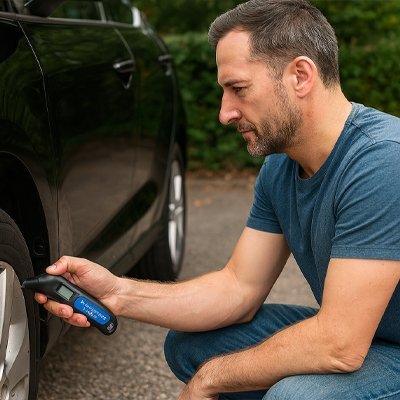 Manometre pression pneu homme verif