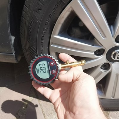 Manomètre pression pneu vue