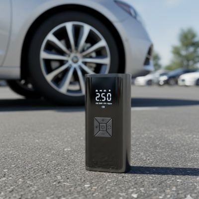 Mini compresseur voiture vue support