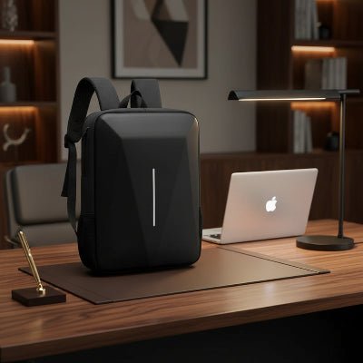 sac a dos starlink produit sur un bureau
