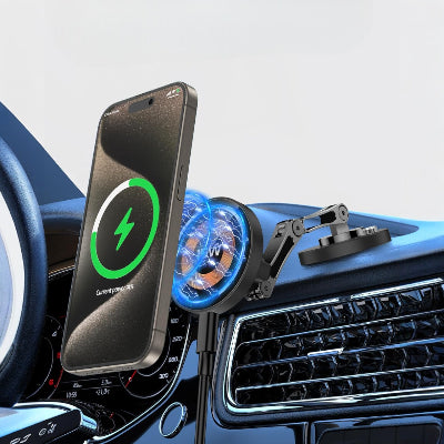 Support Téléphone Magnétique Voiture - MagSafePhoneStand - Avec Chargeur - Concept Car Média