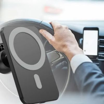SUPPORT TELEPHONE VOITURE | MagneticDriveCharger™ - Noir - Concept Car Média