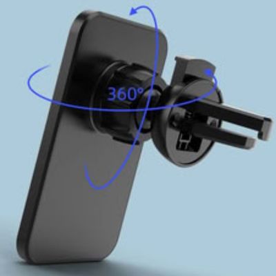 SUPPORT TELEPHONE VOITURE | MagneticDriveCharger™ - Noir - Concept Car Média